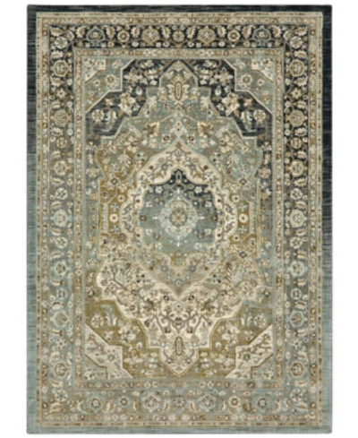 Karastan Touchstone Nore Jadeite 3'6" X 5'6" Area Rug In Green