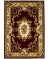 KAS CORINTHIAN 5308 RED/IVORY AUBUSSON 3'3" X 4'11" AREA RUG