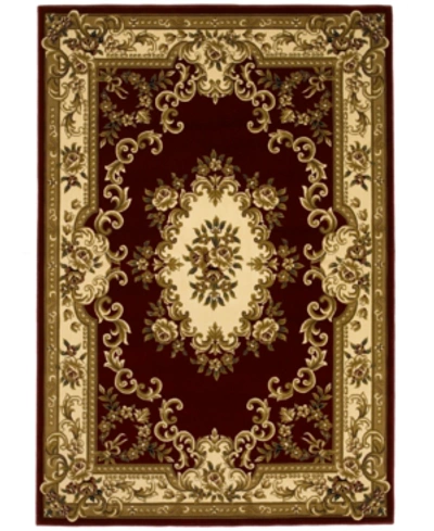 Kas Corinthian 5308 Red/ivory Aubusson 3'3" X 4'11" Area Rug