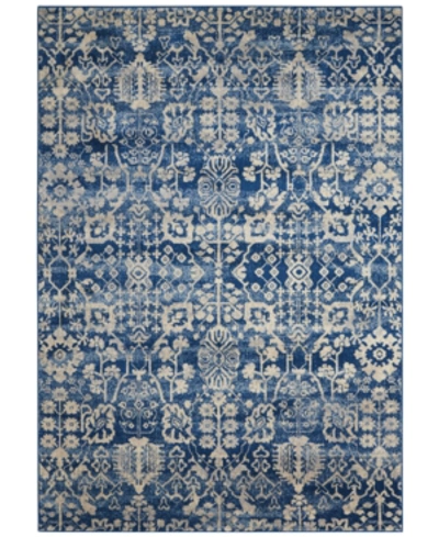 Nourison Closeout!  Home Moraine Mo757 Navy 2'3" X 8' Runner Rug