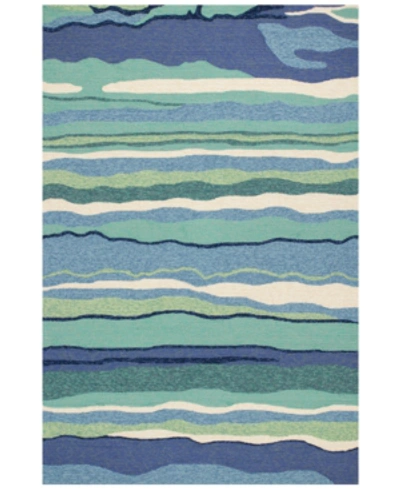 Kas Harbor Lagoon 4216 Ocean 7'6" X 9'6" Indoor/outdoor Area Rug In Blue