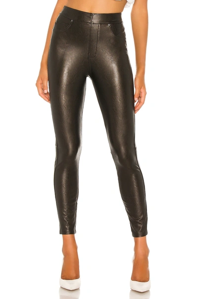 Spanx Like Leather Faux Stretch-leather Trousers In Black
