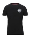 ALPHA INDUSTRIES ALPHA INDUSTRIES MAN T-SHIRT BLACK SIZE L COTTON,12264610TF 7