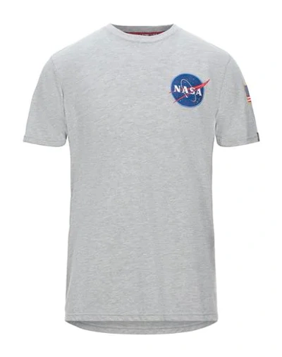 Alpha Industries T-shirts In Grey