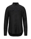 AGLINI AGLINI MAN SHIRT BLACK SIZE 15 ½ LINEN,38941437JS 7