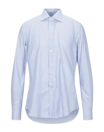 Pal Zileri Button-up Cotton Shirt In Sky Blue