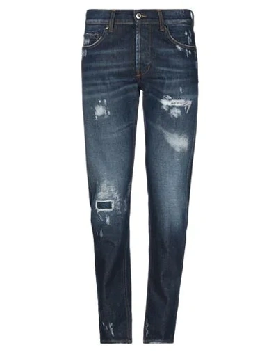 Aglini Denim Pants In Blue