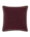 J Queen New York Garnet Sham, European In Red