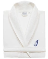 Linum Home Turkish Cotton Personalized Unisex Waffle Weave Bathrobe Bedding In Navy J
