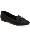 Charter Club Kimii Deconstructed Loafers, Created For Macy's Women's Shoes In Black Plaid