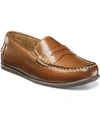Florsheim Boys' Jasper Leather Driver Slip On Loafers - Toddler, Little Kid, Big Kid In Saddle Tan