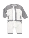 MINICLASIX BABY BOY'S THREE-PIECE JACKET, TOP & PANTS SET,0400012561695