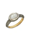 AMRAPALI 18K YELLOW GOLD & STERLING SILVER, DIAMOND RING,0400012375966
