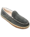 Minnetonka Men's Tilden Moccasin Slippers In Grey In Gray