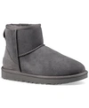 Ugg 10mm Mini Classic Ii Shearling Boots In Gray