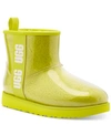 Ugg Classic Mini Waterproof Clear Boot In Sulfur