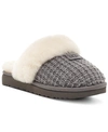 Ugg Cozy Knit Genuine Shearling Slipper In Charcoal