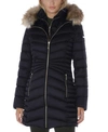 LAUNDRY BY SHELLI SEGAL LAUNDRY BY SHELLI SEGAL FAUX-FUR-TRIM HOODED PUFFER COAT