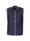 Barbour Essential Gilet Tailored Fit Mixed Media Vest In Grey
