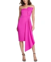 Eliza J Petite Bow-front Strapless Sheath Dress In Fuchsia