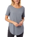 ALTERNATIVE APPAREL ORGANIC COTTON HALF SLEEVE WOMEN'S TUNIC