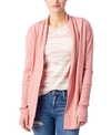 ALTERNATIVE APPAREL RIB SLEEVE ECO-JERSEY WOMEN'S WRAP CARDIGAN