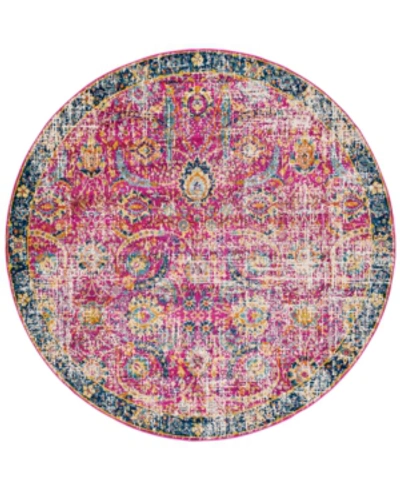 Surya Harput Hap-1013 Garnet 7'10" Round Area Rug In Pink