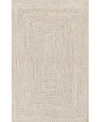 Nuloom Texture Braid Doutzen Indoor And Outdoor Ivory 5' X 8' Area Rug In Ivory