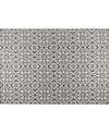 NICOLE MILLER PATIO COUNTRY DANICA 2A-6681-480 BLACK AND GRAY 6'6" X 9'2" AREA RUG