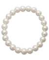 Charter Club Silver-tone Imitation Pearl (8mm) Bracelet, Created For Macy's In White
