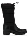 MONCLER WOMEN'S GINETTE DRAWSTRING QUILTED TALL BOOTS,0400012627529