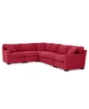 Furniture Radley 5-pc. Fabric Sectional Sofa, Created For Macy's In Heavenly Mulberry