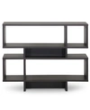 Furniture Sione 4 Shelf Modern Bookshelf In Dark Brown
