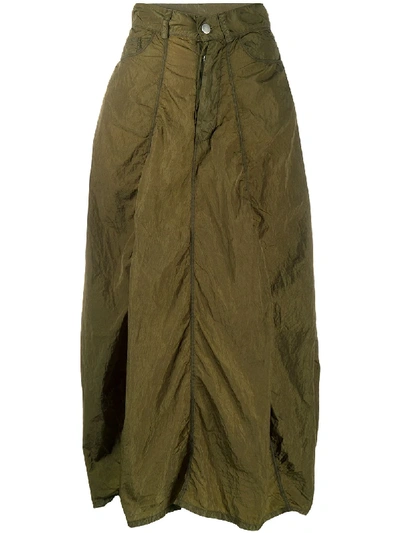 Andrea Ya'aqov Full-shape Midi Skirt In Green