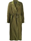 ANDREA YA'AQOV DRAWSTRING LONG TRENCH COAT