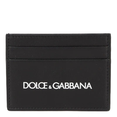 Dolce & Gabbana Logo-print Cardholder In Black