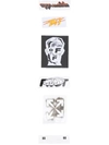 OFF-WHITE STICKER-SET MIT LOGO-PRINT