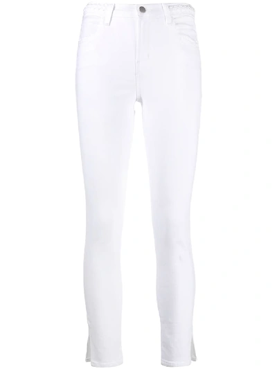 J Brand Slim Fit Trousers In White