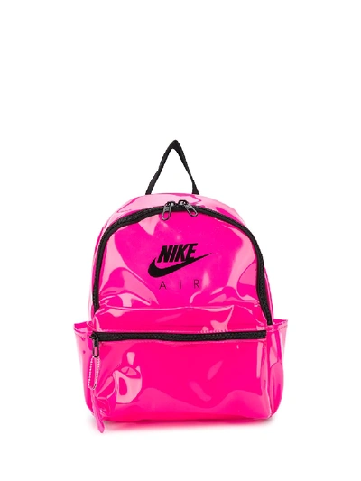 Nike Air Translucent Mini Backpack In Pink In Clear Pink Blast/ Black