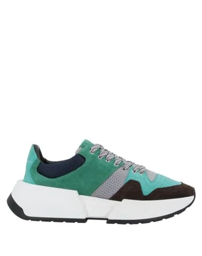 Mm6 Maison Margiela Color-block Suede And Mesh Sneakers In Multi