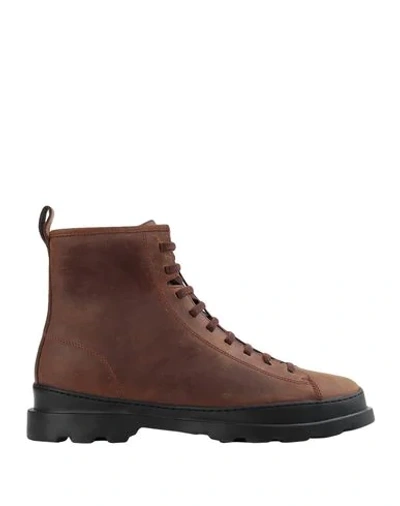 Camper Ankle Boots For Men In Burgundy