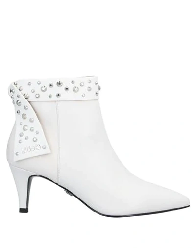 Liu •jo Ankle Boots In White