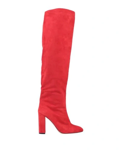 Pura López Boots In Red