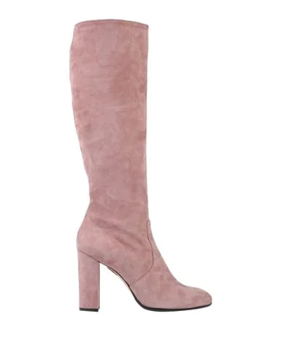 Anna F. Boots In Pastel Pink