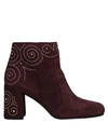 Adele Dezotti Ankle Boot In Maroon