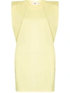 THE FRANKIE SHOP TINA PADDED SHOULDER T-SHIRT DRESS