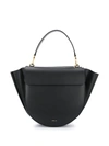 WANDLER CURVED LEATHER TOTE