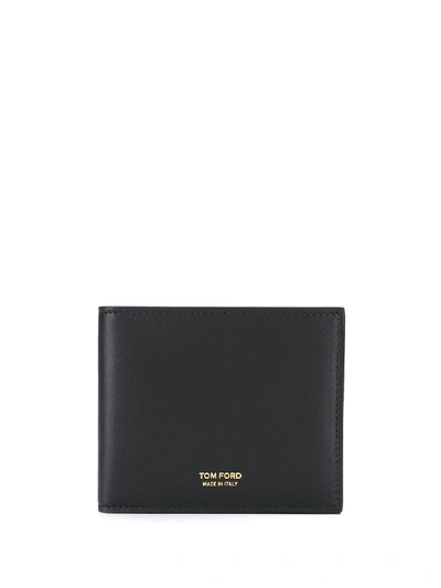 Tom Ford Logo-embossed Leather Wallet In Black
