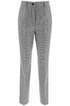 DOLCE & GABBANA HOUNDSTOOTH WOOL PANTS