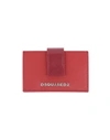 DSQUARED2 DSQUARED2 WOMAN DOCUMENT HOLDER BRICK RED SIZE - CALFSKIN